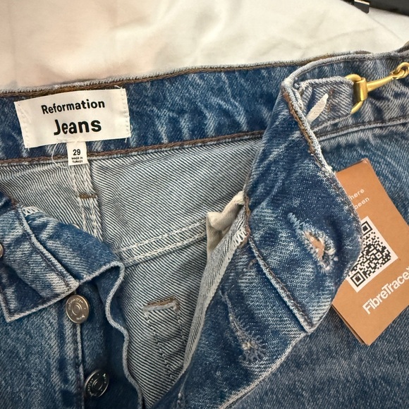 Reformation Light Blue Denim Jeans - Picture 4 of 7